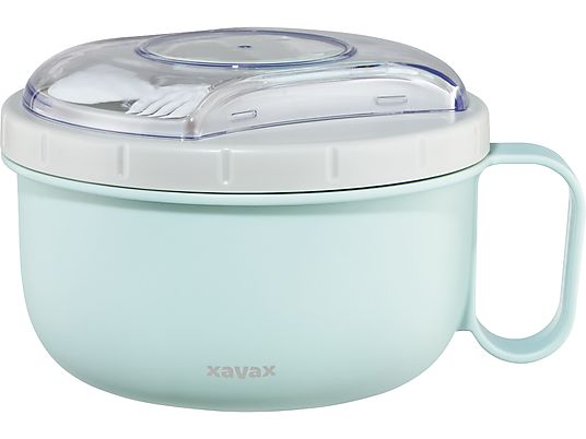 XAVAX 1,1 l - Lunchbox (Bleu pastel/Gris pastel)