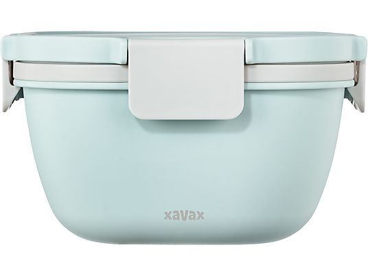 XAVAX To Go 1.4 l - Contenitore per insalata (Blu pastello)