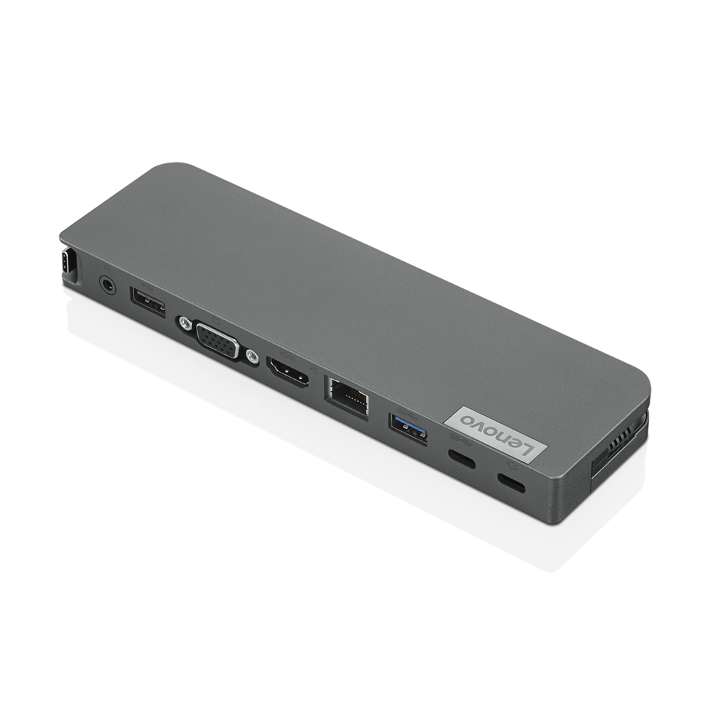 Docking station - Lenovo USB-C Mini Dock Profesional, Mini Dock, USB Tipo C, USB Tipo A , HDMI 2.0, VGA, RJ45, Gris