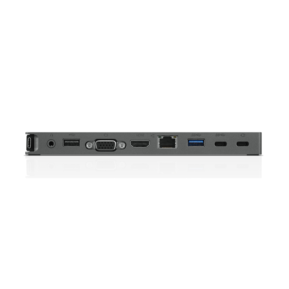 Docking station - Lenovo USB-C Mini Dock Profesional, Mini Dock, USB Tipo C, USB Tipo A , HDMI 2.0, VGA, RJ45, Gris