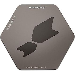 Alfombrilla gaming - Drift Gaming Floorpad, Vinilo, Lavable, Hexagonal, 100 cm,  Resistente al agua, Gris