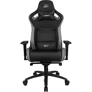 Silla gaming - Drift DR600, Reposabrazos 4D, Hasta 150 kg, Cojín cervical y lumbar, Reclinable, Gris