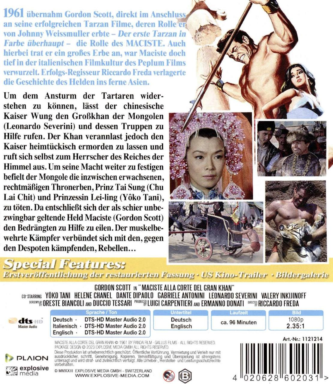 Rückseite einer DVD-Hülle mit Text, Bildern und einem Barcode.