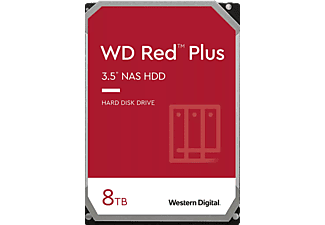 WESTERN DIGITAL WD Red Plus NAS - Disque dur (HDD, 8 TB, Rouge)
