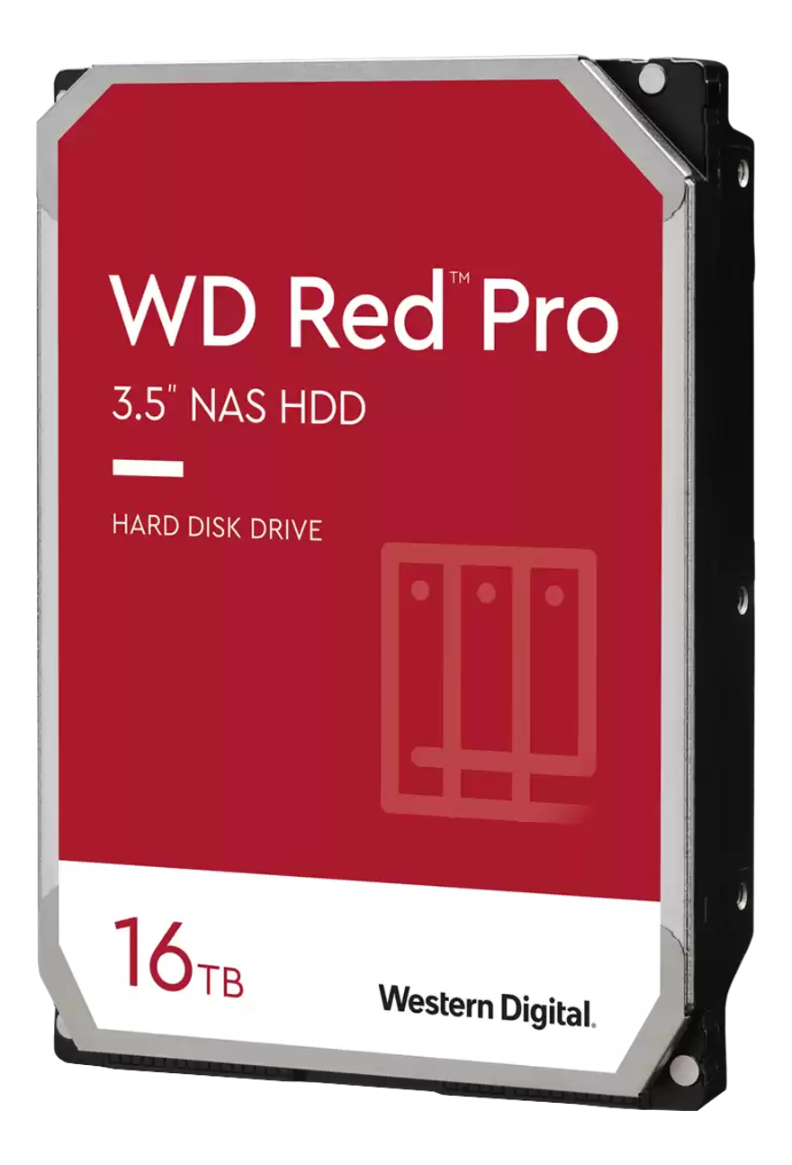WESTERN DIGITAL WD Red Pro NAS - Disque dur (HDD, 16 To, rouge)