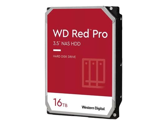 WESTERN DIGITAL WD Red Pro NAS - Disque dur (HDD, 16 To, rouge)