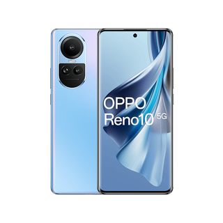 Móvil - OPPO Reno10 5G, Ice Blue, 256 GB, 8 GB RAM, 6.7" AMOLED Full HD+, Mediatek Dimensity 7050, 5000 mAh, Android 13