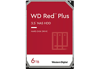 WESTERN DIGITAL WD Red Plus NAS - Disque dur (HDD, 6 TB, Rouge)