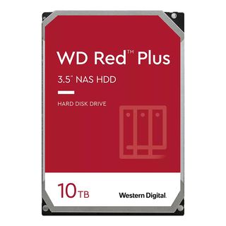 WESTERN DIGITAL WD Red Plus NAS - Festplatte (HDD, 10 TB, Rot)