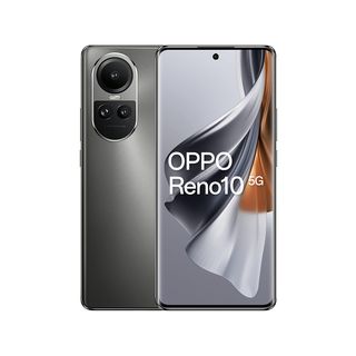 Móvil - OPPO Reno10 5G, Silvery Grey, 256 GB, 8 GB RAM, 6.7" AMOLED Full HD+, Mediatek Dimensity 7050, 5000 mAh, Android 13