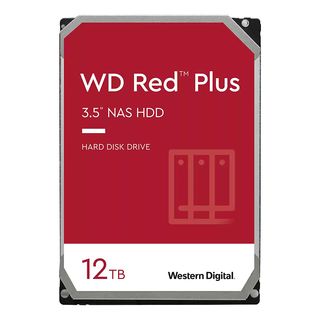 WESTERN DIGITAL WD Red Plus NAS - Festplatte (HDD, 12 TB, Rot)
