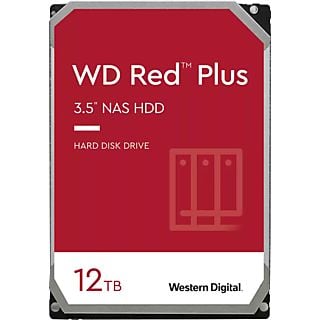 WESTERN DIGITAL WD Red Plus NAS - Festplatte (HDD, 12 TB, Rot)