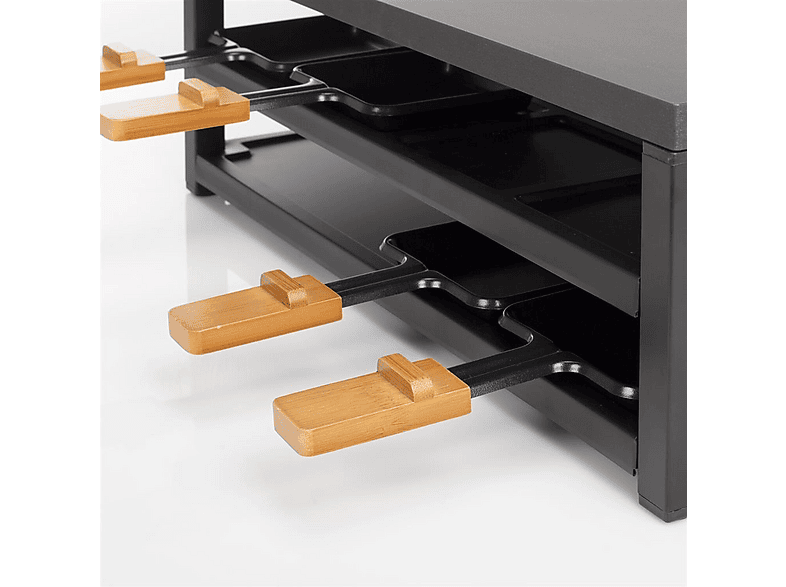 Princess 01.162655.01.001 Black Steel Raclette (in Schwarz, für 8 Personen, 1300 Watt) — Foto 3 von 3
