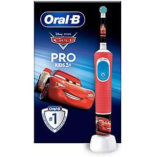 ORAL-B Vitality Pro 103 Kids Cars, Elektrische Kinderzahnbürste ab 3 Jahren Rot