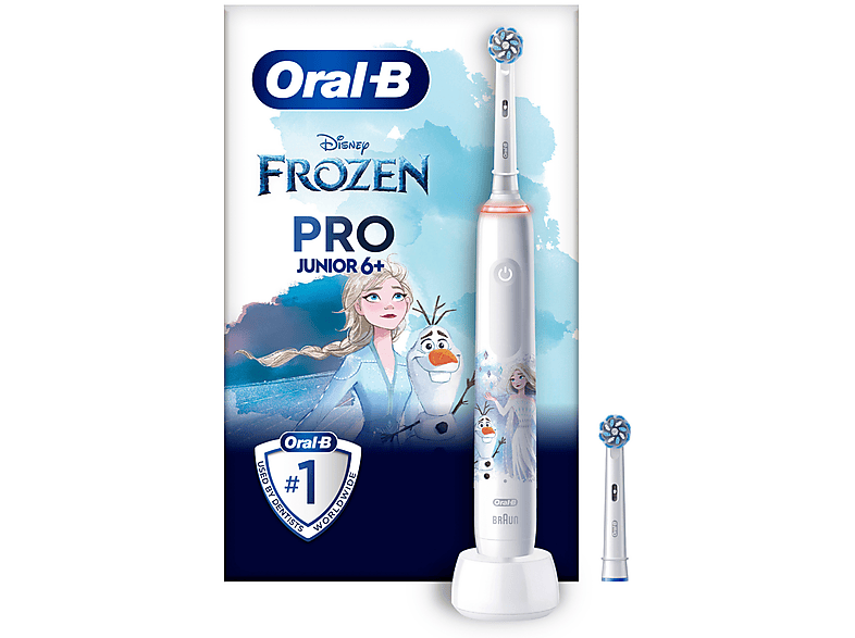 ORAL-B Junior Pro Frozen Elektrische für ab Zahnbürste, online kaufen 6 | MediaMarkt Jahren Weiß Kinder
