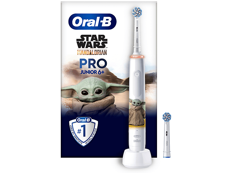 ORAL-B Junior Grogu Star Wars Elektrische Zahnbürste, für Kinder ab 6  Jahren Weiß online kaufen | MediaMarkt