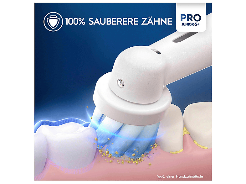 Oral-B Junior Base Elektrische Zahnbürste, für Kinder ab 6 Jahren Grün — Foto 3 von 5