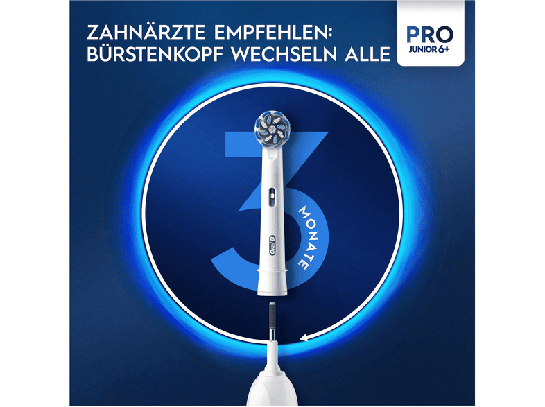 Oral-B Junior Base Elektrische Zahnbürste, für Kinder ab 6 Jahren Grün — Foto 5 von 5
