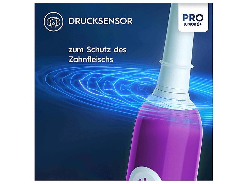 Oral-B Junior Base Elektrische Zahnbürste, für Kinder ab 6 Jahren Purple — Foto 2 von 5