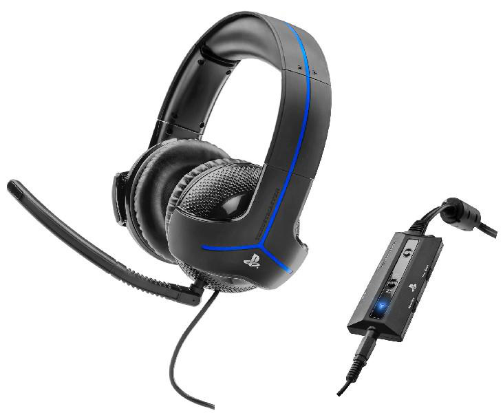 PS3), Over-ear Headset Y-300P Schwarz/blau THRUSTMASTER Gaming / (PS4