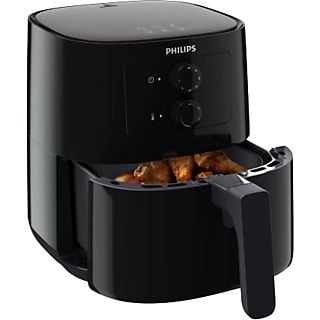 Freidora de aire - Philips AirFryer HD9200/90, Freidora aire, Baja en grasa, Tecnología Air Rapid, 1400 W, Negro