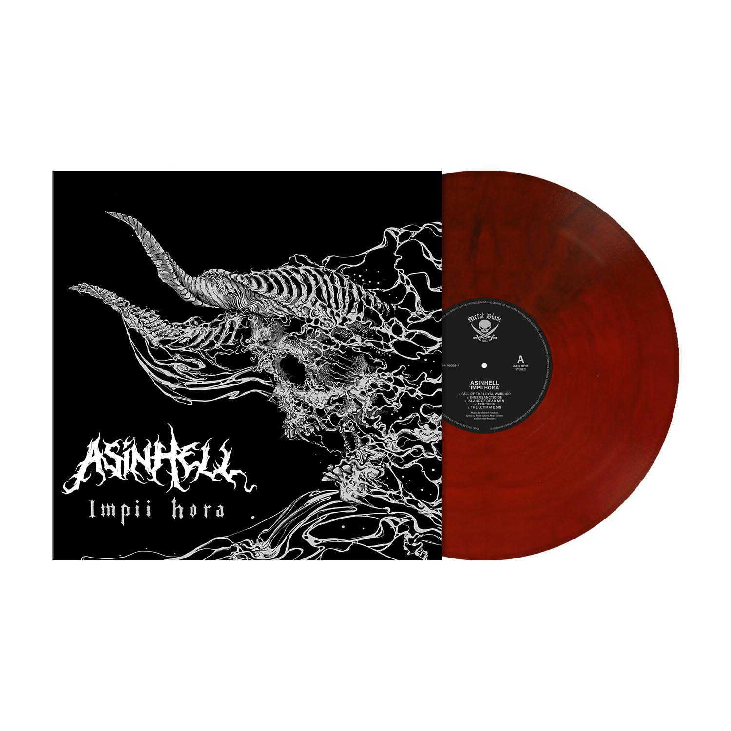 Asinhell - Impii Hora (crimson (Vinyl) - marbled) red