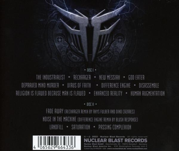 CD hátlapja az 'FF' nevű zenekar dalcímeivel. Az album címe: 'The Industrialist'.