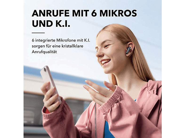 SOUNDCORE BY ANKER Liberty 4 NC True Wireless, In-ear Kopfhörer Bluetooth Velvet Black