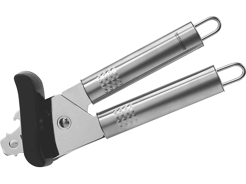 Fackelmann 40446 Dosenöffner, Silber/Schwarz