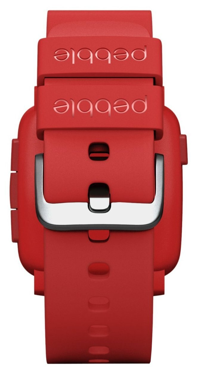 SmartWatch PEBBLE Time Czerwony