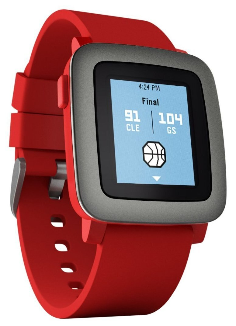 SmartWatch PEBBLE Time Czerwony
