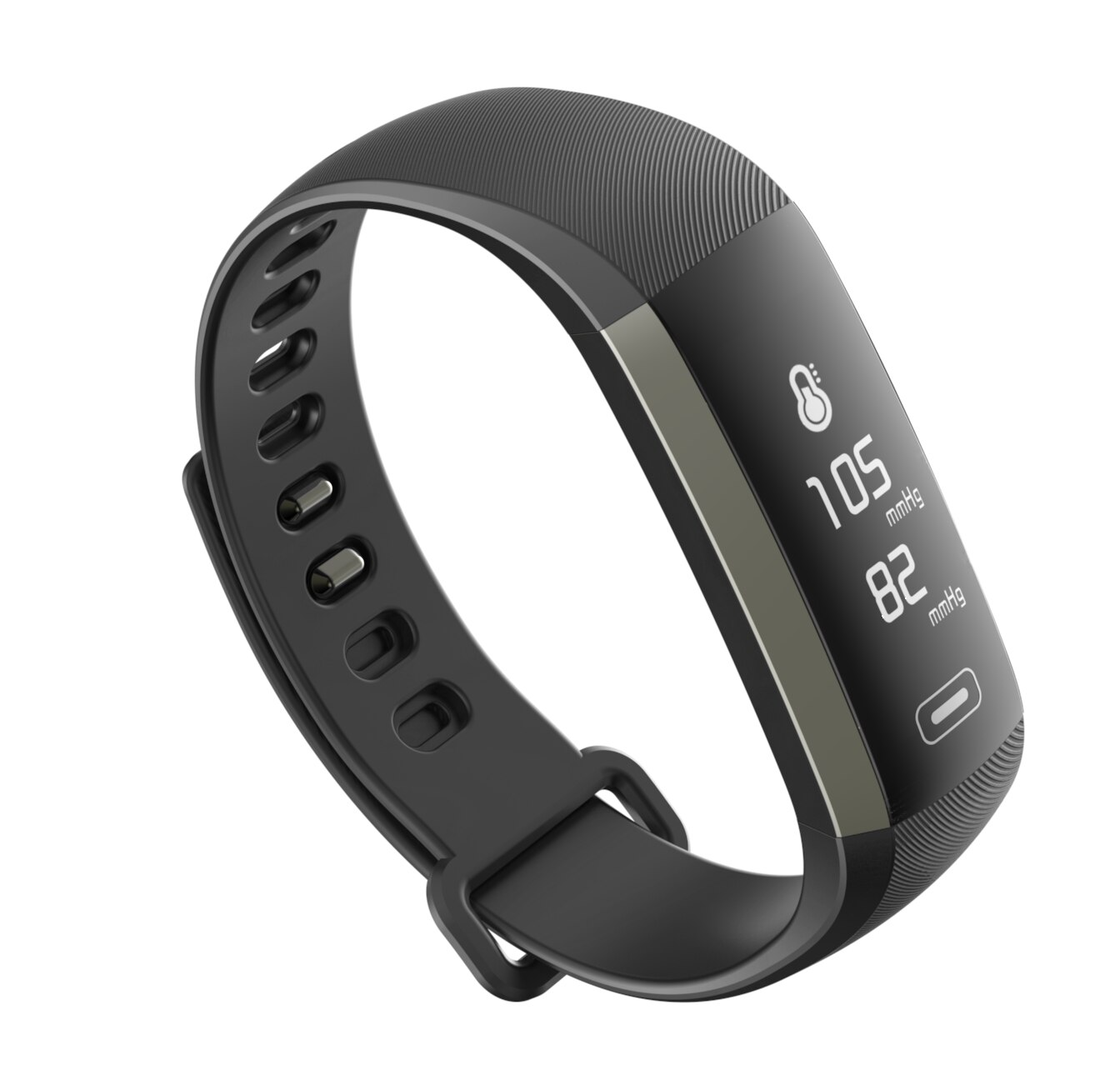 SmartBand MAXCOM Fitgo FW 11 Light Czarny + fioletowy pasek