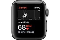 SmartWatch APPLE Watch Series 3 Koperta 38 mm z aluminium w kolorze gwiezdnej szarości z paskiem sportowym w kolorze czarnym MTF02MP/A