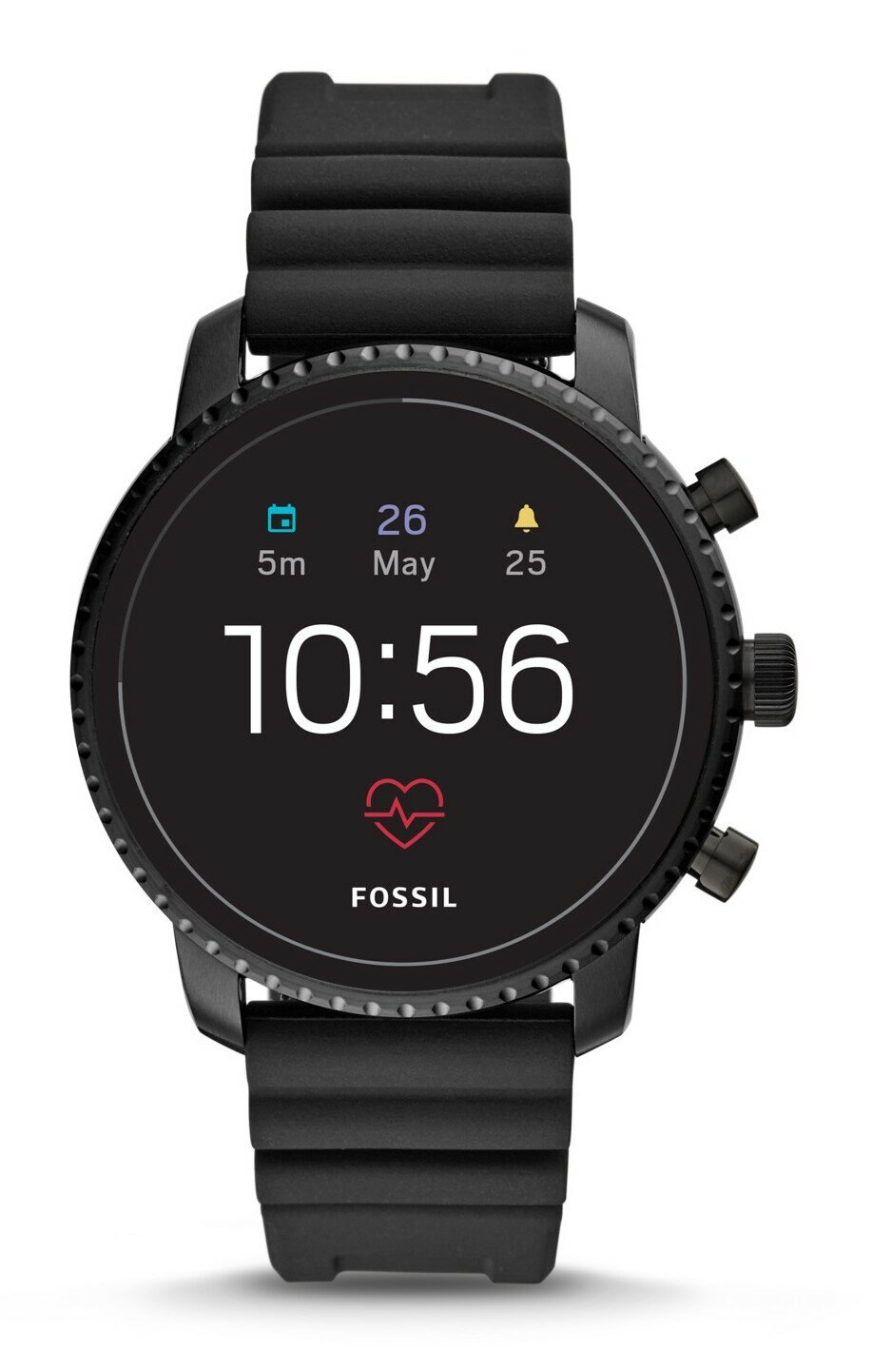 SmartWatch FOSSIL Explorist HR Black Silicone FTW4018
