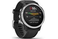 Zegarek sportowy z GPS GARMIN Fenix 6S 42mm Srebrny z czarnym paskiem 010-02159-01