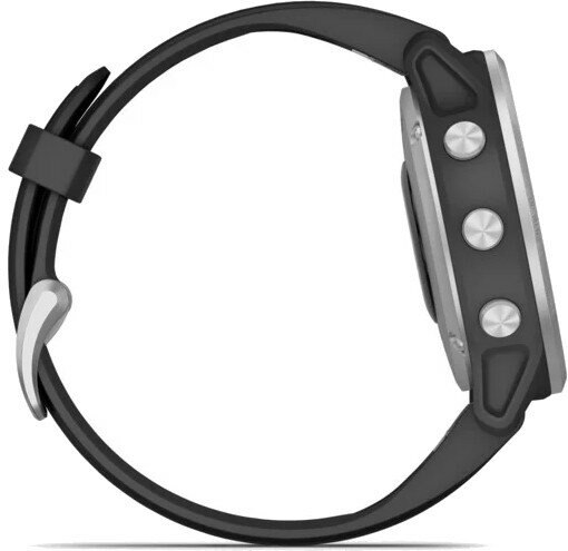 Zegarek sportowy z GPS GARMIN Fenix 6S 42mm Srebrny z czarnym paskiem 010-02159-01