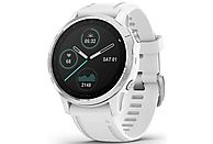 Zegarek sportowy z GPS GARMIN Fenix 6S 42mm Biały z białym paskiem 010-02159-00