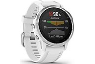 Zegarek sportowy z GPS GARMIN Fenix 6S 42mm Biały z białym paskiem 010-02159-00