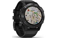 Zegarek sportowy z GPS GARMIN Fenix 6 Pro 47mm Czarny z czarnym paskiem 010-02158-02
