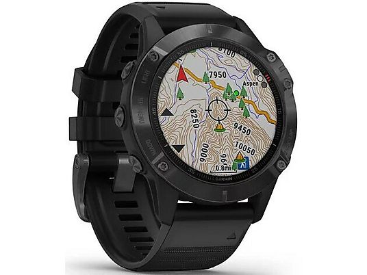 Zegarek sportowy z GPS GARMIN Fenix 6 Pro 47mm Czarny z czarnym paskiem 010-02158-02