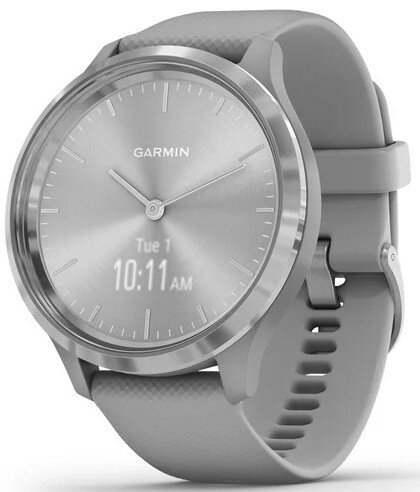 Smartwatch GARMIN Vivomove 44 mm Srebrna ramka ze stali