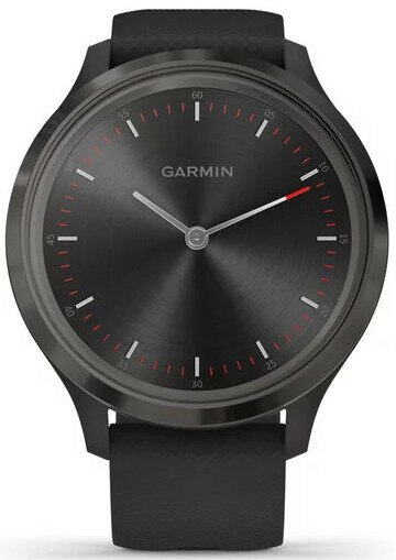 Smartwatch GARMIN Vivomove 3 44 mm Niebieskoszara ramka ze stali nierdzewnej z czarną kopertą i silikonowym paskiem 010-02239-21