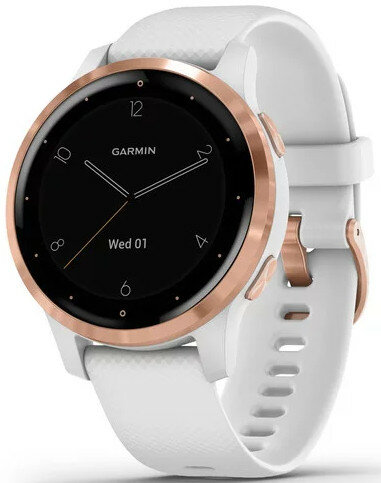 Smartwatch GARMIN Vivoactive 4s 40 mm Biały z różowozłotym