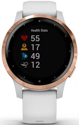 Smartwatch GARMIN Vivoactive 4s 40 mm Biały z różowozłotym zapięciem 010-02172-23