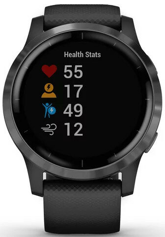 Smartwatch GARMIN Vivoactive 4 45 mm Czarny z popielatym paskiem 010-02174-13