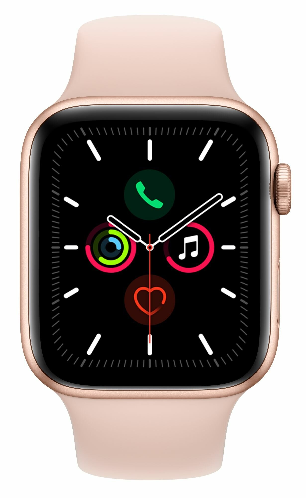 SmartWatch APPLE Watch Series 5 GPS+Cellular Koperta 44 mm z aluminium w kolorze złotym z paskiem sportowym w kolorze piaskowego różu MWWD2WB/A