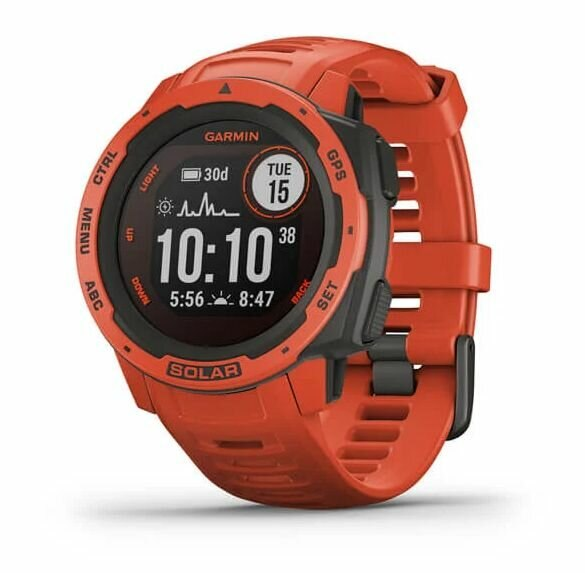 Zegarek GPS GARMIN Instinct Solar Ognistoczerwony 010-02293-20
