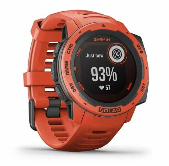 Zegarek GPS GARMIN Instinct Solar Ognistoczerwony 010-02293-20