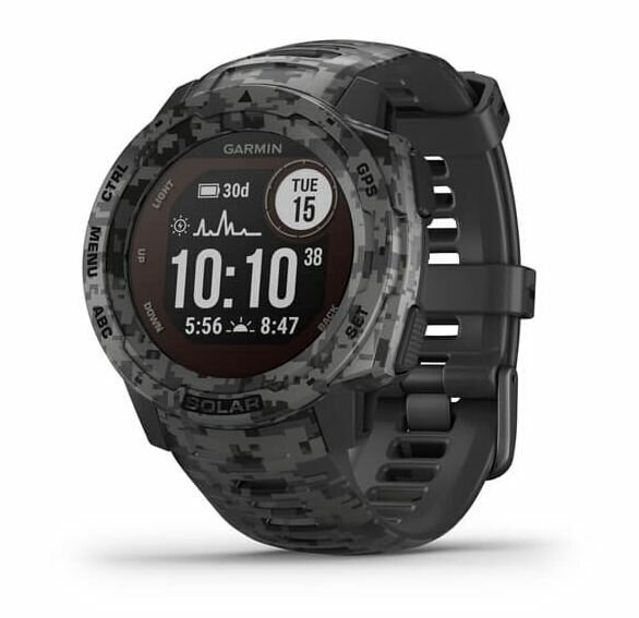 Zegarek GPS GARMIN Instinct Solar - Camo Edition Grafitowy moro 010-02293-05