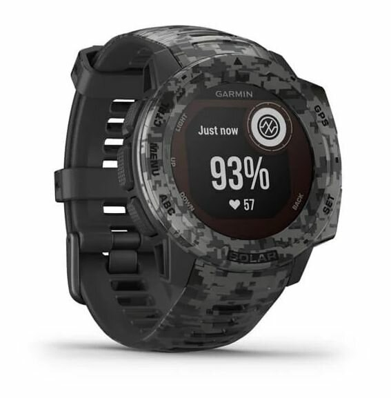 Zegarek GPS GARMIN Instinct Solar - Camo Edition Grafitowy moro 010-02293-05